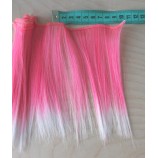 Волосы-тресс прямые длина 15 см, ширина 10 см, ярко-розовый