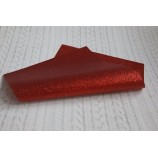 Декоративный материал кожзам глиттер мелкий красный основа силикон