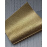 Декоративный материал кожзам узор плетенка золото