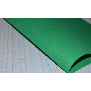 Фетр жесткий 20х30 см, толщина 1 мм, цвет - тёмно-зелёный